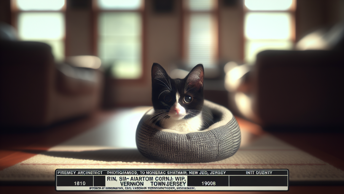 alt_text: Bobbie, the gentle cat, sits peacefully amid soft, cozy surroundings in a serene setting.