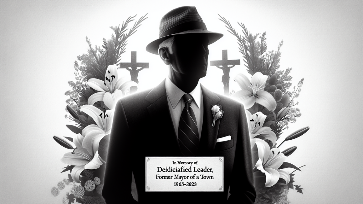 alt_text: A somber memorial event in Sturgis, featuring gathered mourners and symbolic tributes.